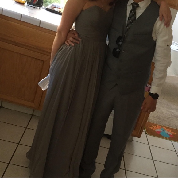 Grey formal J. Crew dress - Picture 4 of 5